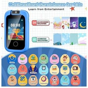 Kids Phone Toys for 3 4 5 6 8 Year Old Boys Kids MP3 Music Player with